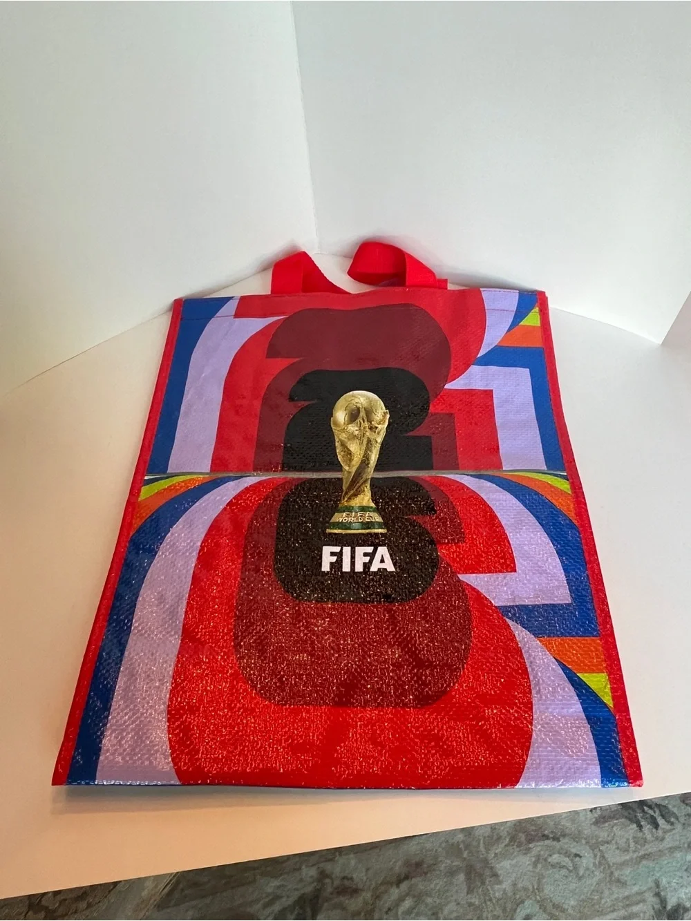 Red FIFA World Cup 2026 Graphic Tote Bag